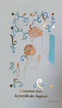 Image de Baptême avec de la dorure - Petite fille